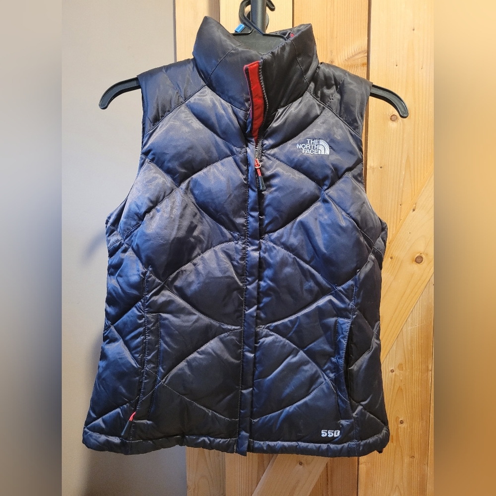 The North Face 550 Womens Quilted Silver Vest
